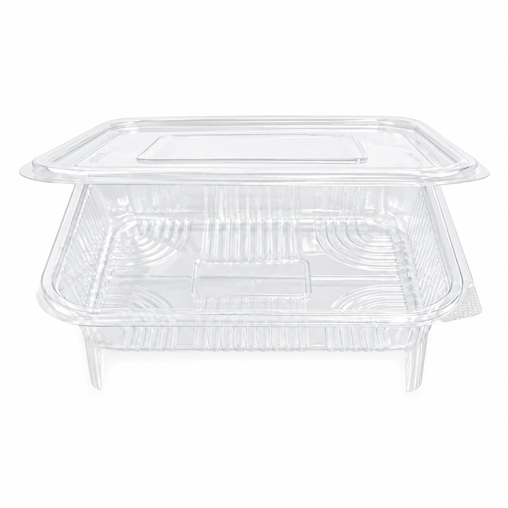 600ml Hinged Box - Color: Transparent