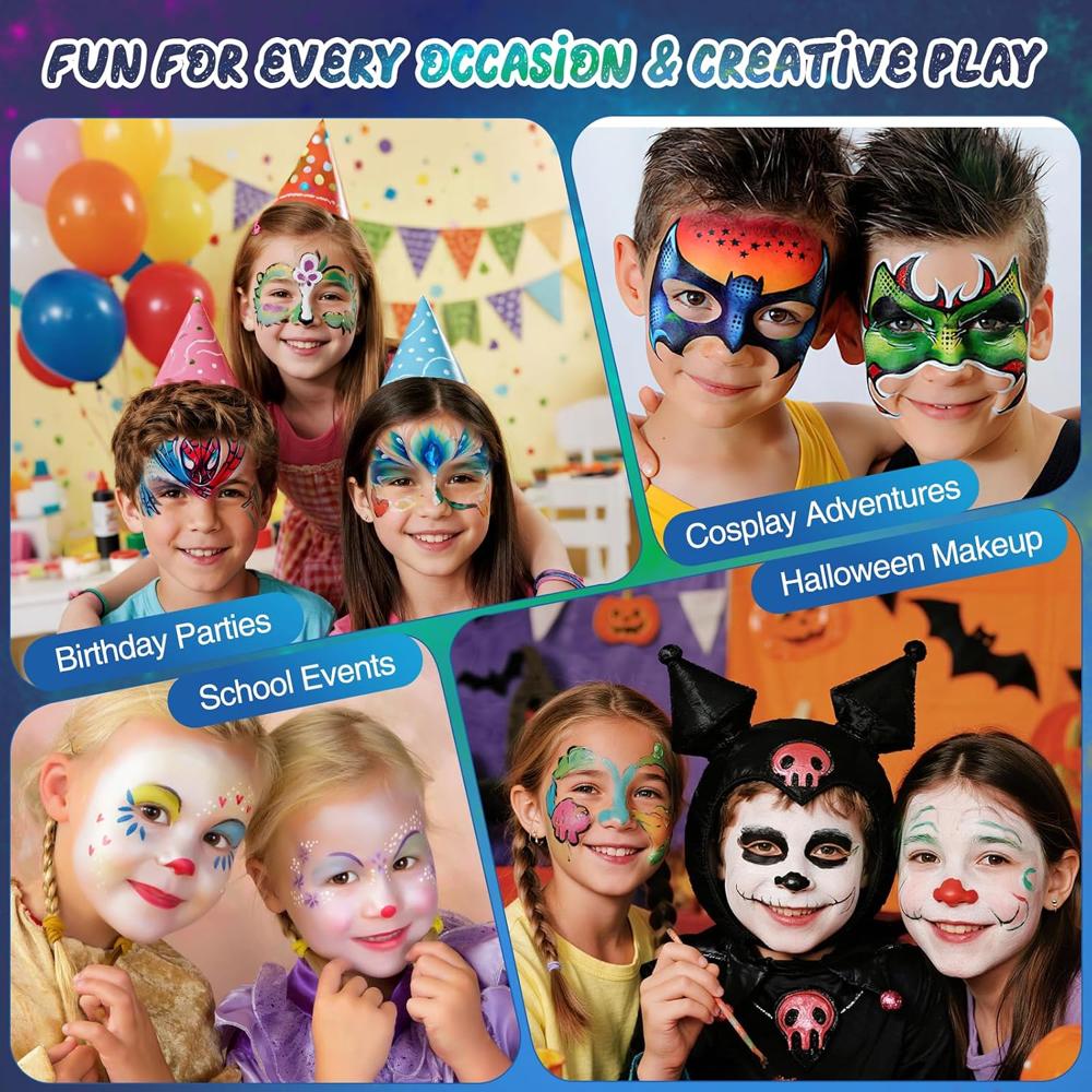 Professional Face Painting Kit 42 pcs