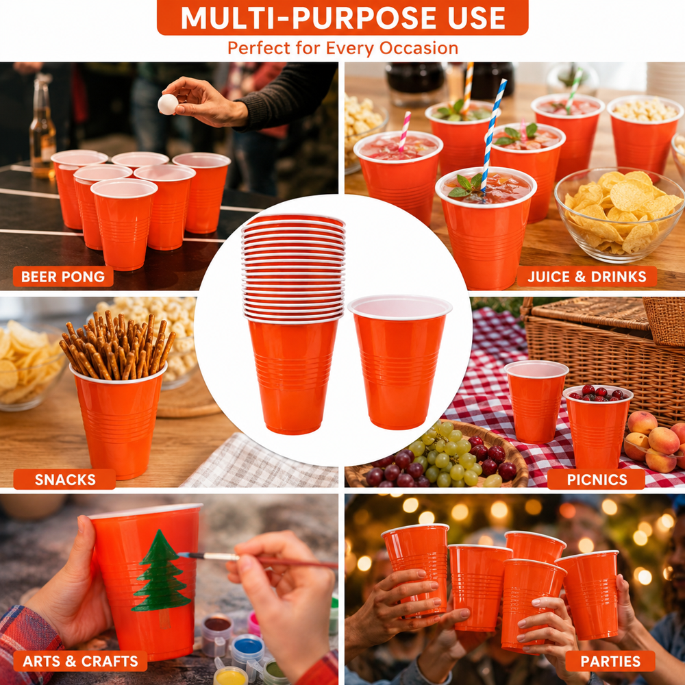 Pong Plastic Glasses