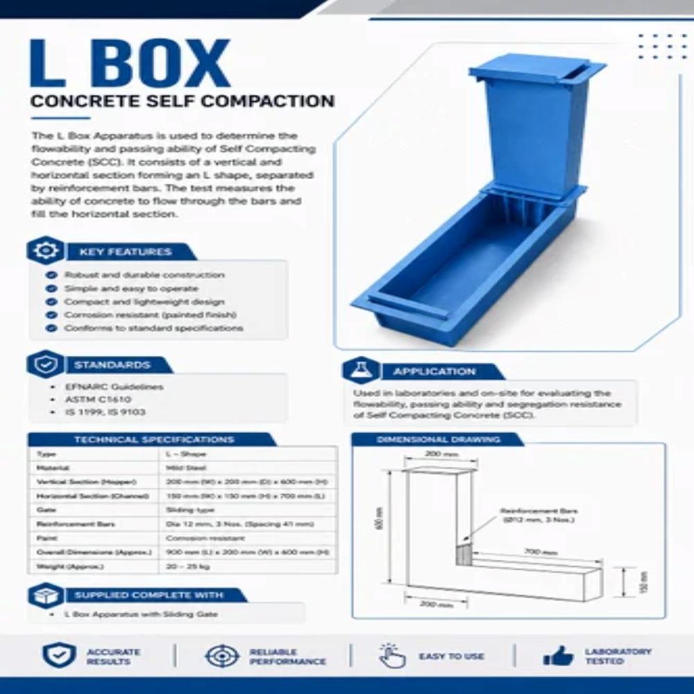 L Box For Self Compaction Concrete