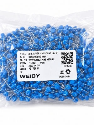 WEIDY 07D621K Metal Oxide Varistor (MOV) 620V Radial Dip