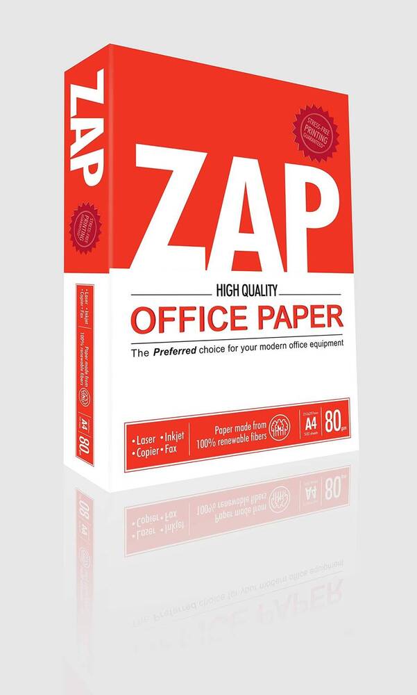 A4 ZAP COPIER PAPER