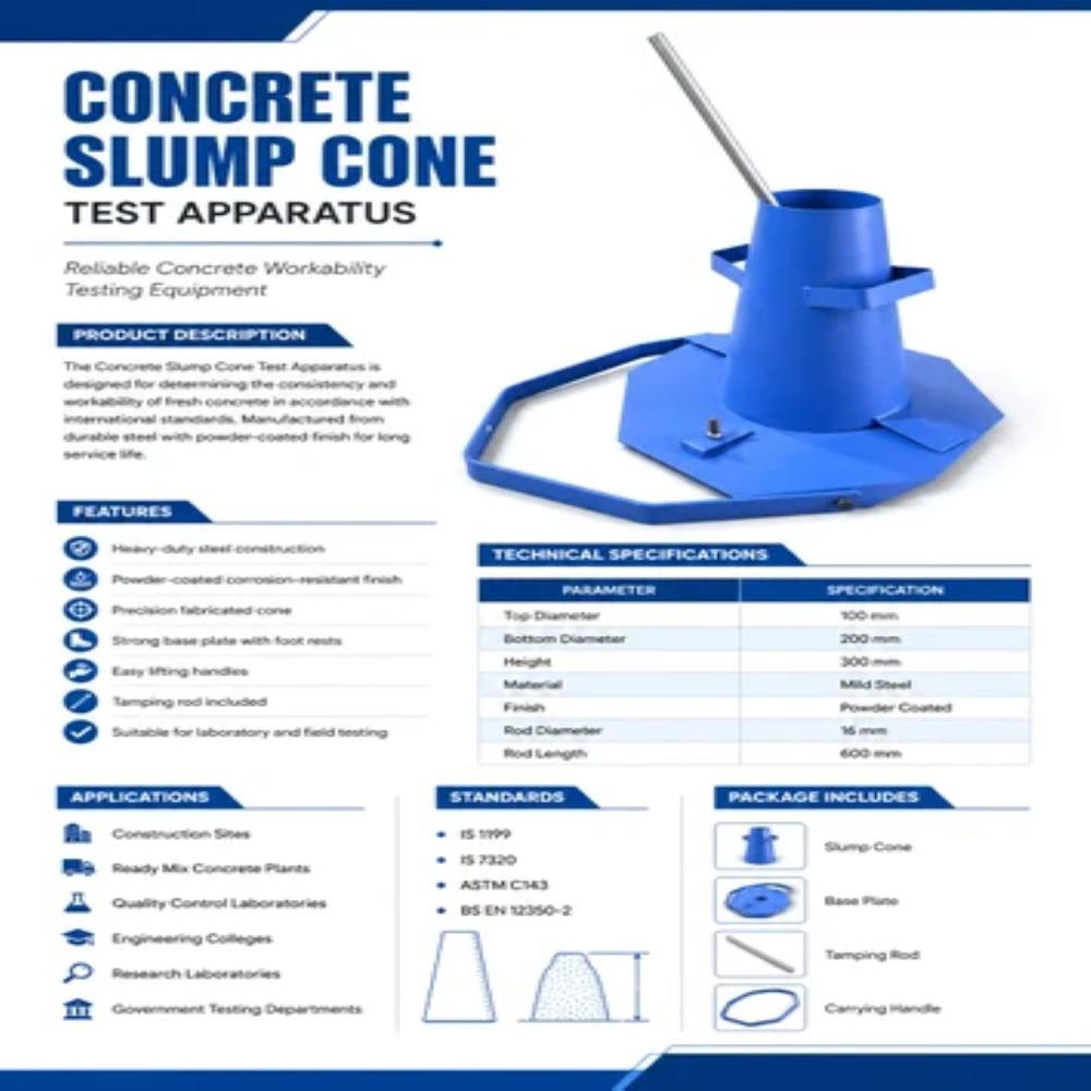Concrete Slump Cone Set 