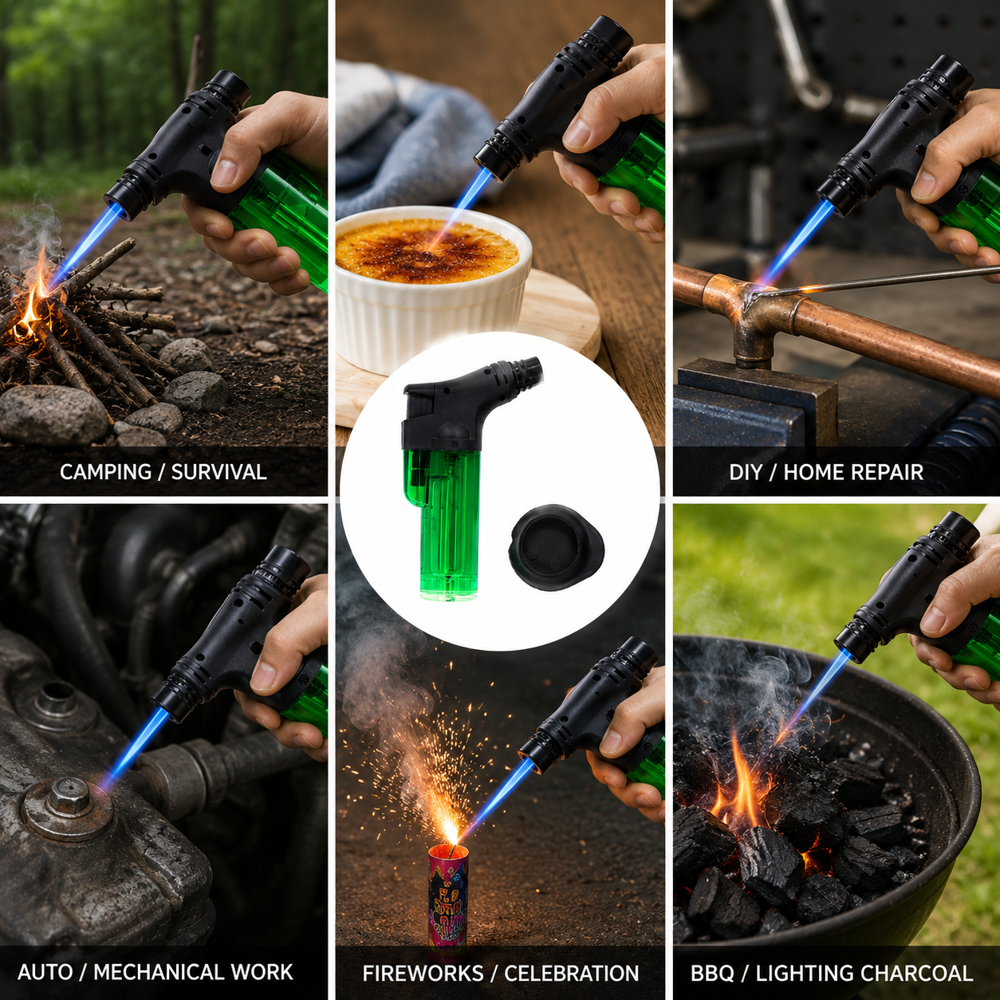 Refillable Jet Flame Torch Lighter