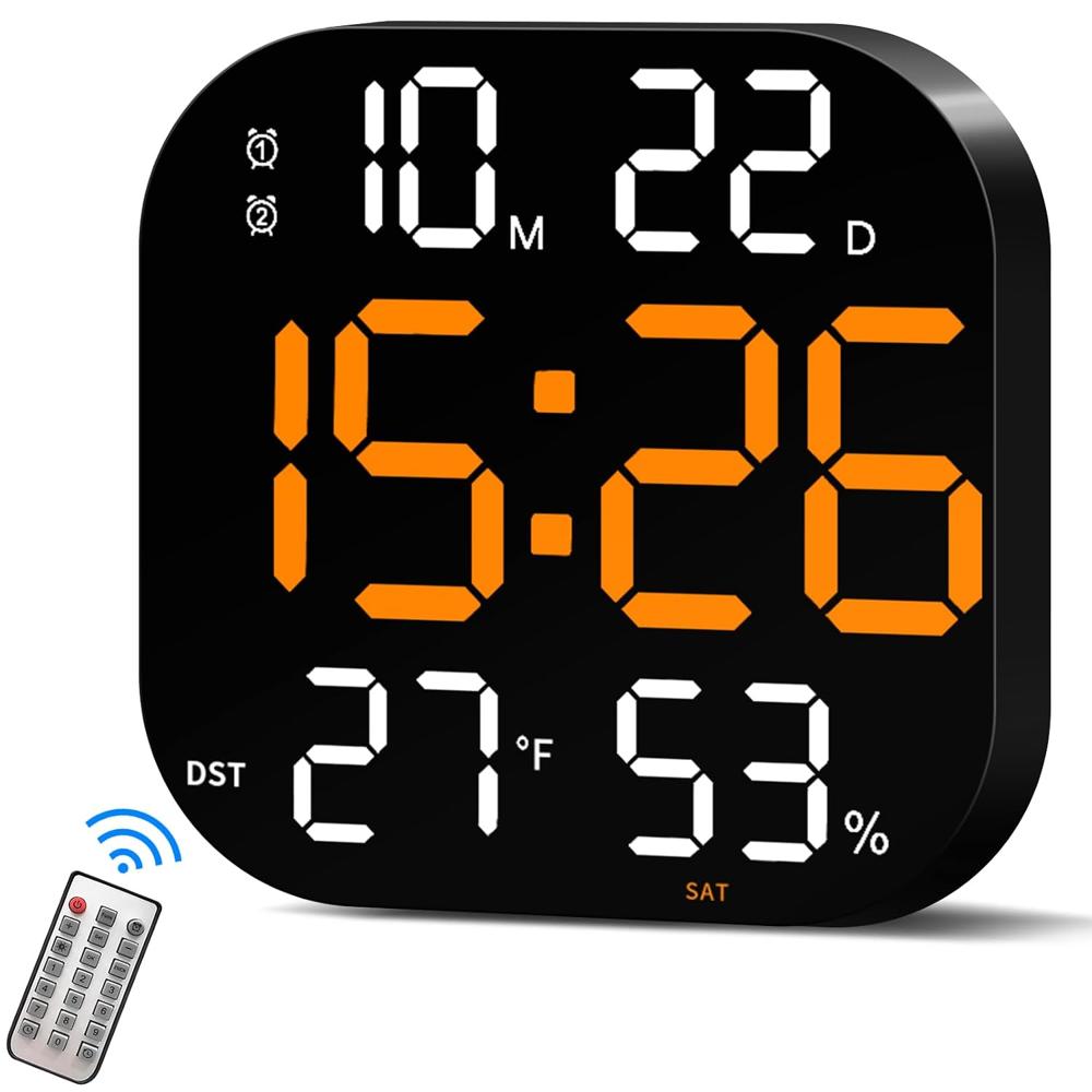 SQUARE DIGITAL WALL CLOCK