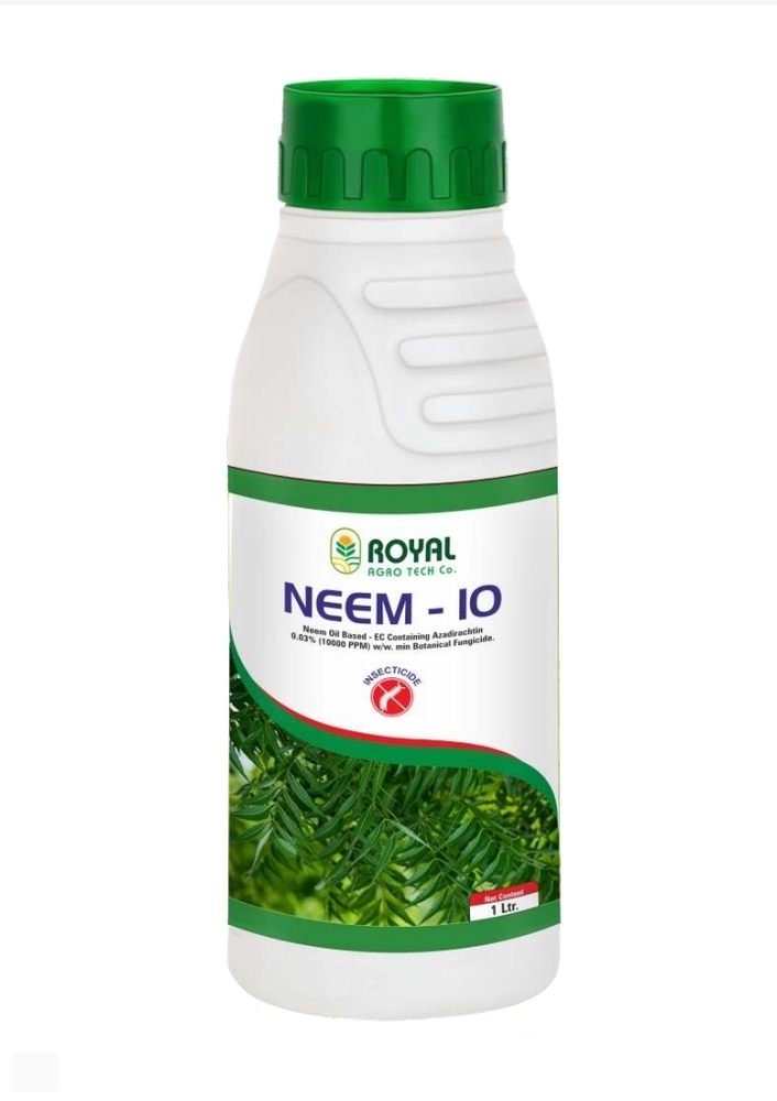 NEEM - 10 Neem Oil Based - EC Containing Azadirachtin 0.03% (10000 PPM) ww min Botanical Fungicide Insecticide