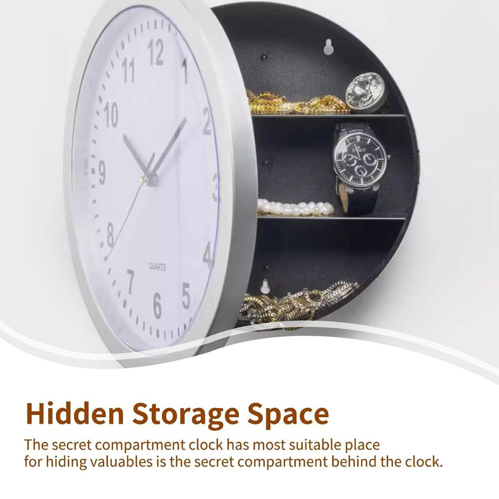 wall clock with secret compartment
