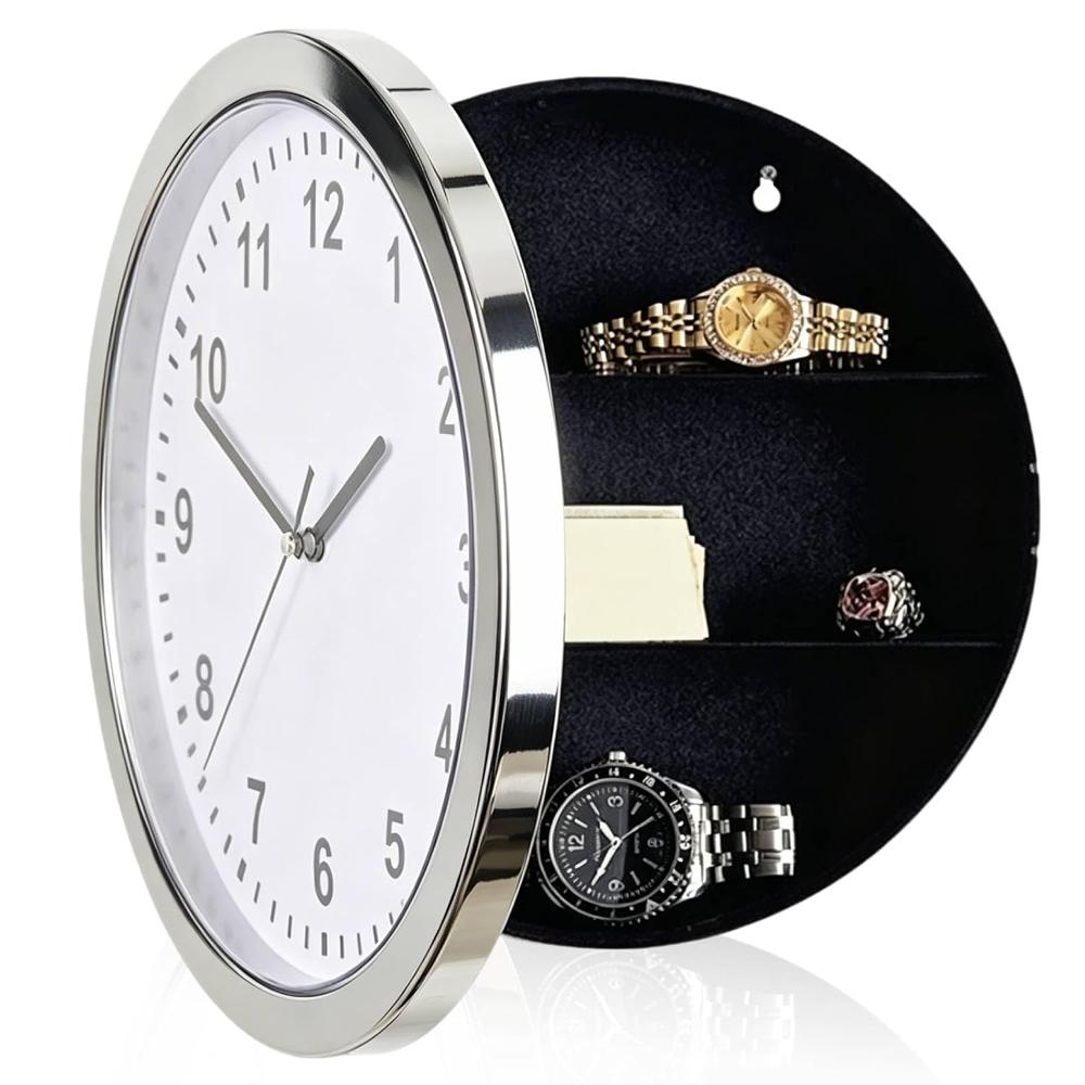 wall clock with secret compartment