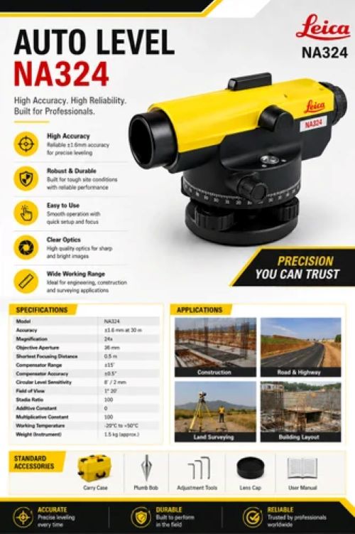 Leica Sprinter 150m Digital Auto Level