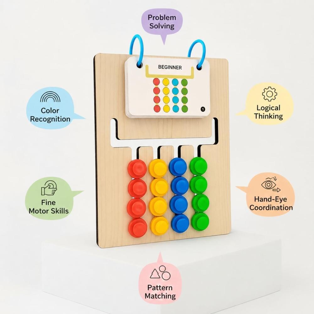 Wooden Slide Puzzle Game