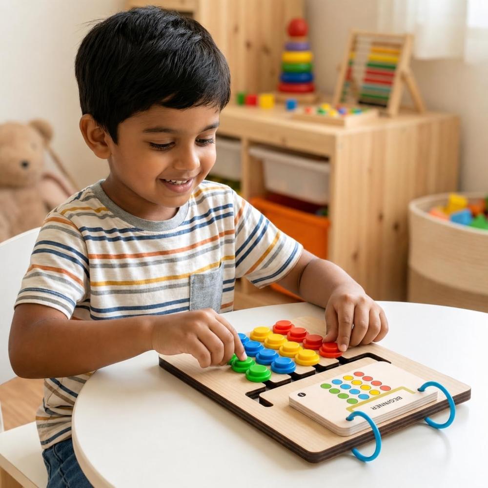 Wooden Slide Puzzle Game