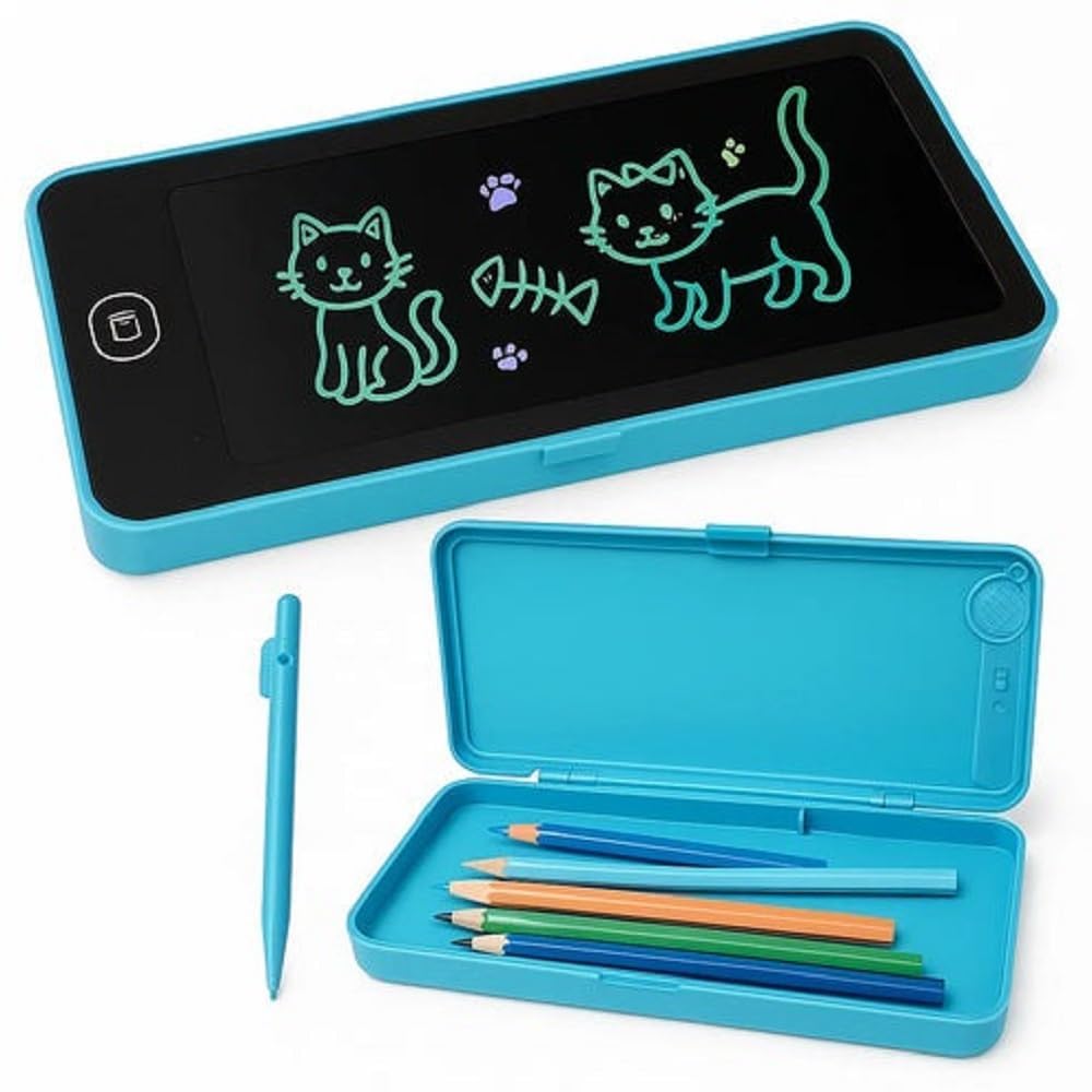 Writing Tablet Pencil Case Compass
