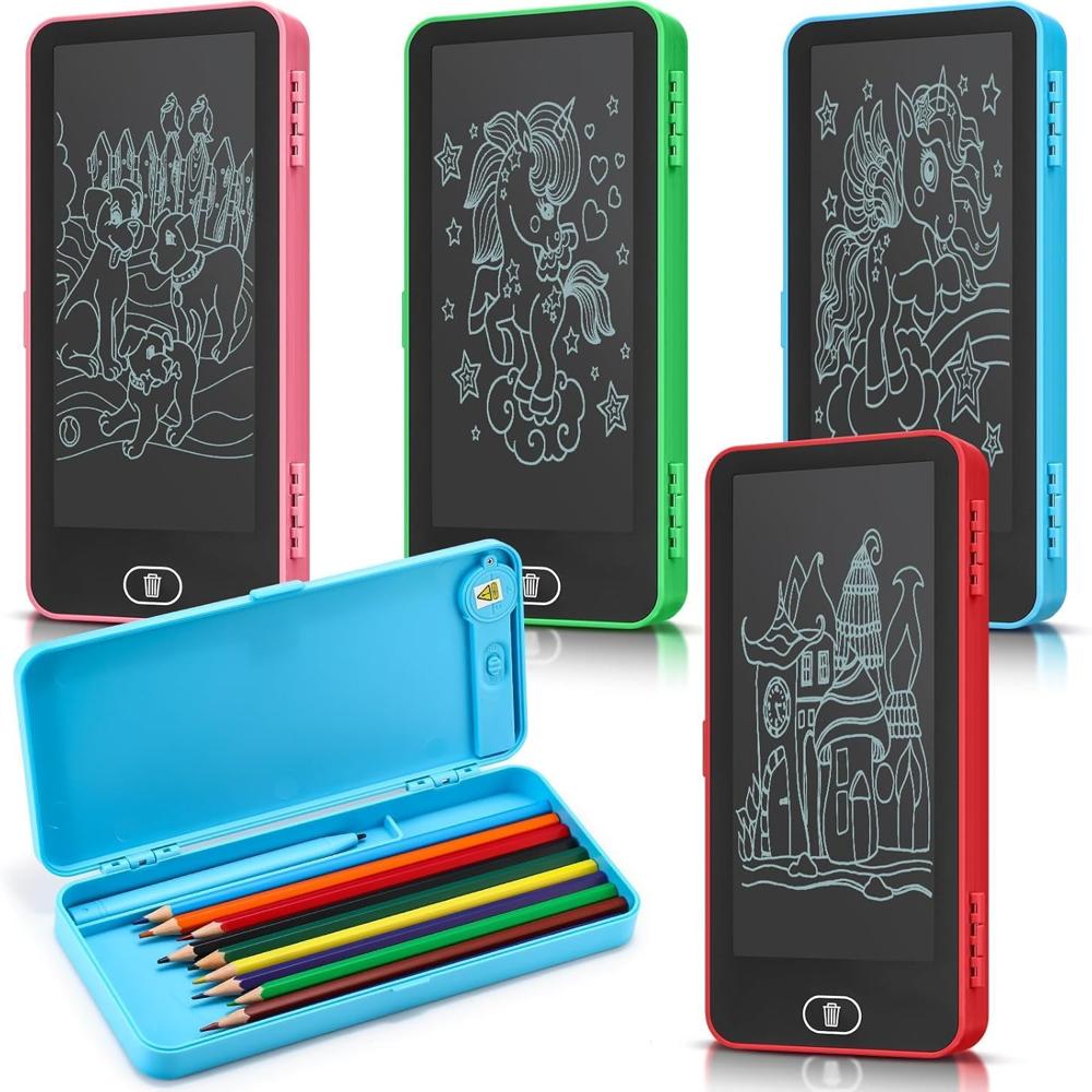 Writing Tablet Pencil Case Compass
