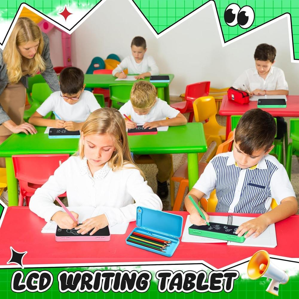Writing Tablet Pencil Case Compass