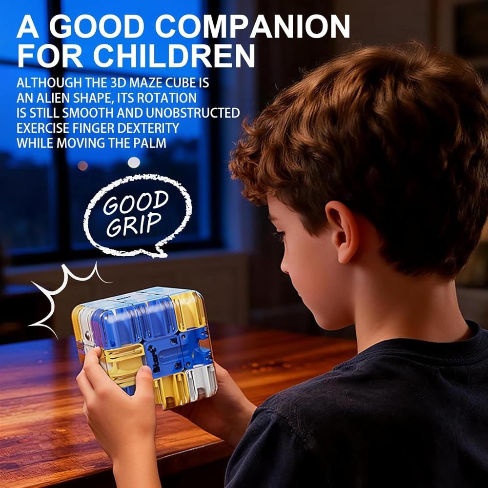 Transparent Plastic Magnetic Puzzle Cube Toy