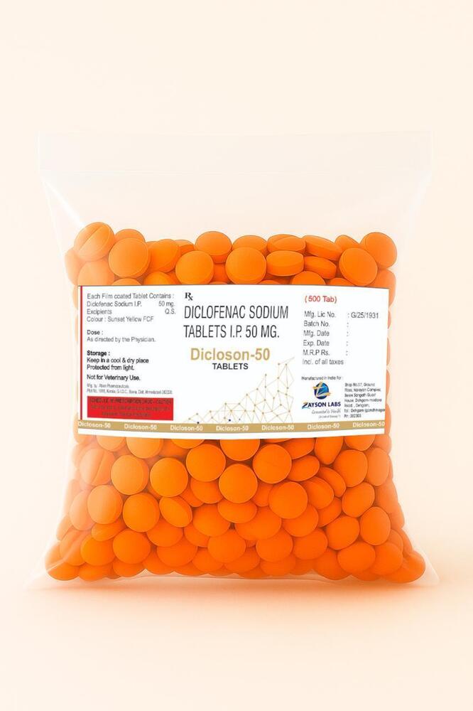 50mg Diclofenac Sodium Tablets IP