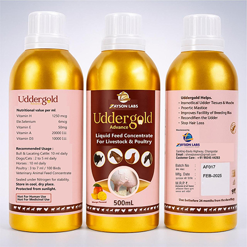 Udder Gold Advance Liquid Feed Concentrate For Livestock And Poultry