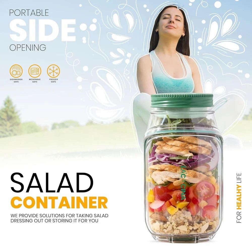 LEAKPROOF SALAD JAR