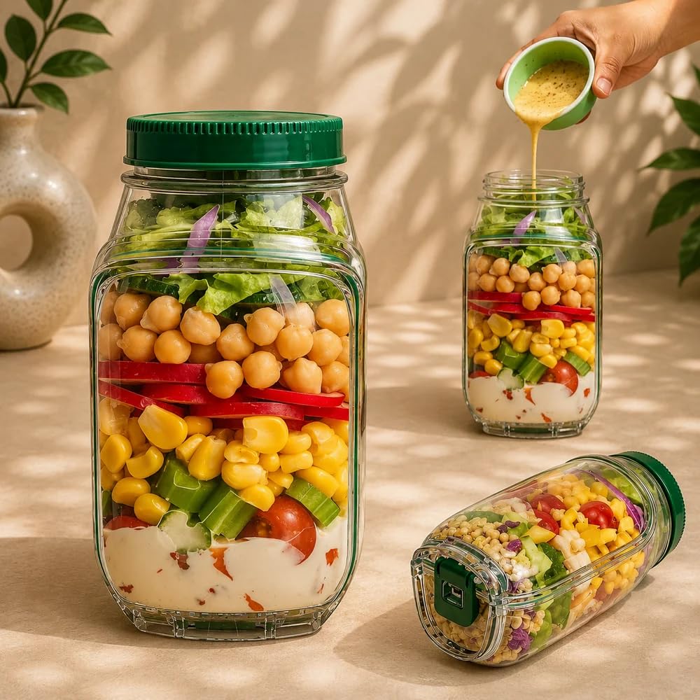 LEAKPROOF SALAD JAR
