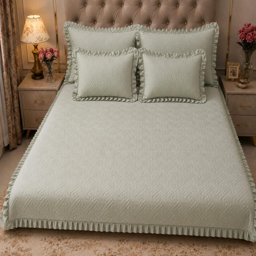 Quilted 5pcs Frill Set