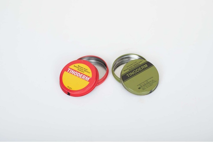 Round Ointment Tins Cap