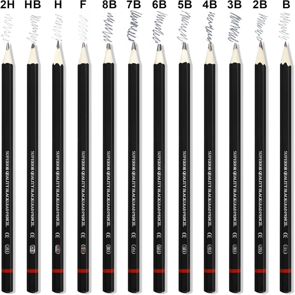 12PCS GRADED PENCIL SET