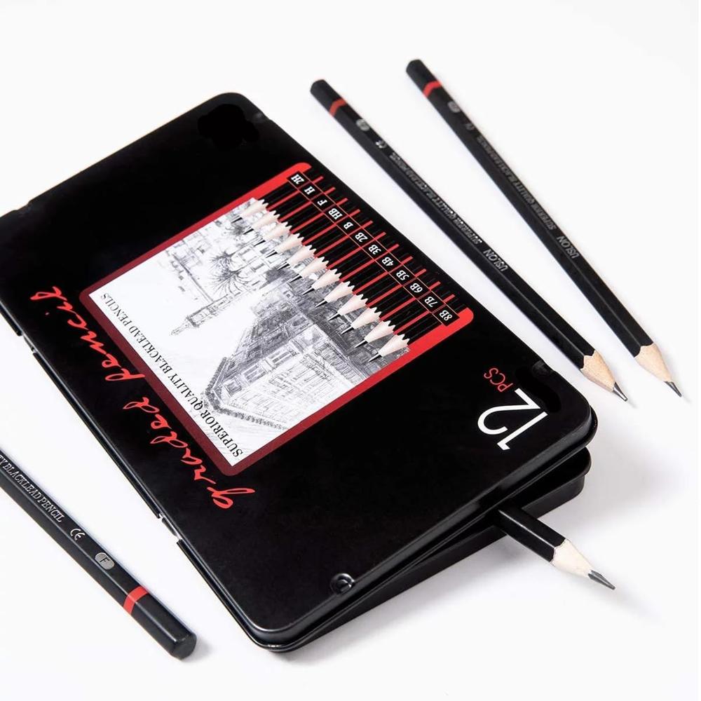 12PCS GRADED PENCIL SET