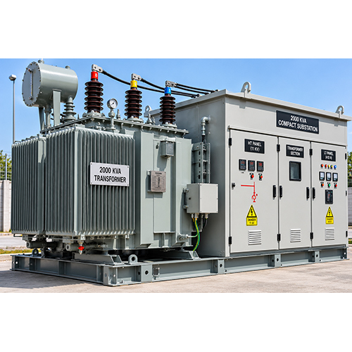 2000 Kva Compact Substation Transformer - Dimension (L*W*H): Customized As Per Requirement