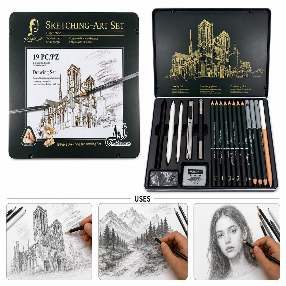 Sketch Pencils Set For Artists