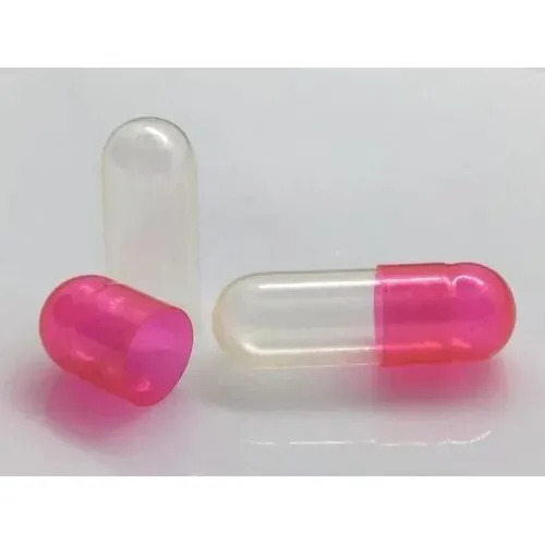 Pink-Transparent Empty Hard Gelatin Capsules