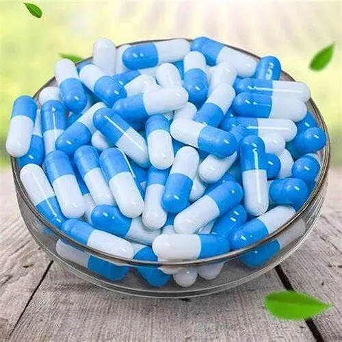 Blue White Empty Gelatin Capsules