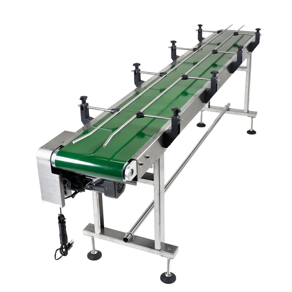 Downline Conveyor - Stainless Or Mild Steel, Custom Length, Adjustable Speed | Low-profile Modular, Belt And Roller Combined
