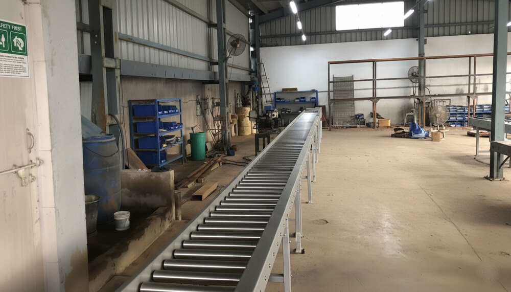 Roller Conveyor - Stainless Steel & Mild Steel, Custom Size | Corrosion Resistant, Motorized Or Gravity Operation