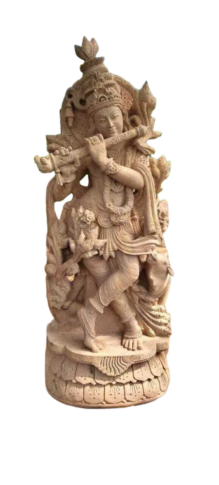 6 Feet Playing Krishna Statue