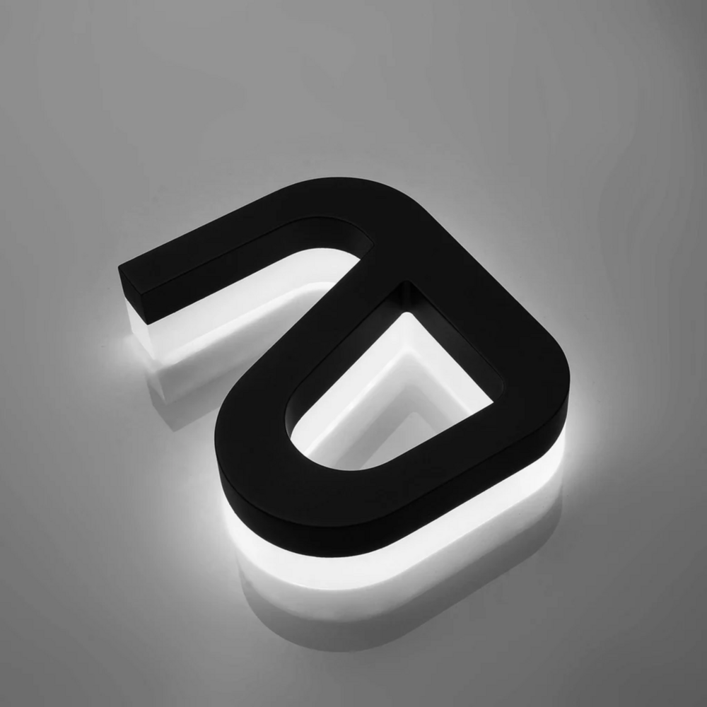 Acrylic Side Letter - Color: White