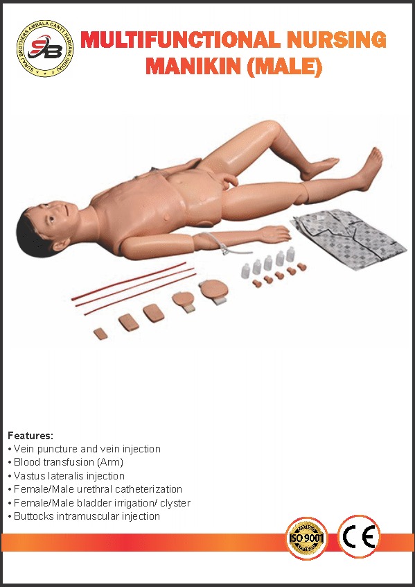 Multifunctional Nursing Manikin Male