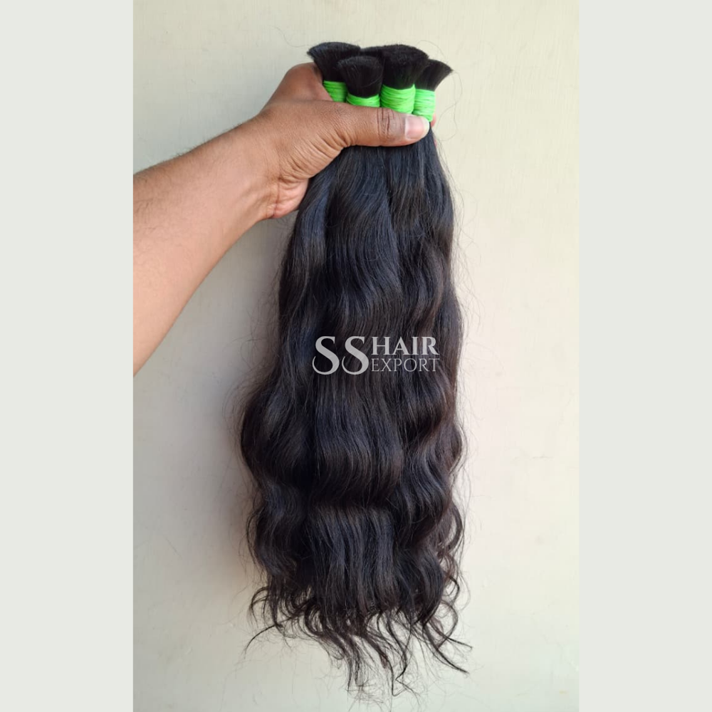 Indian Raw Bulk Human Hair For Micro Braiding Hair Extension 12-36inch
