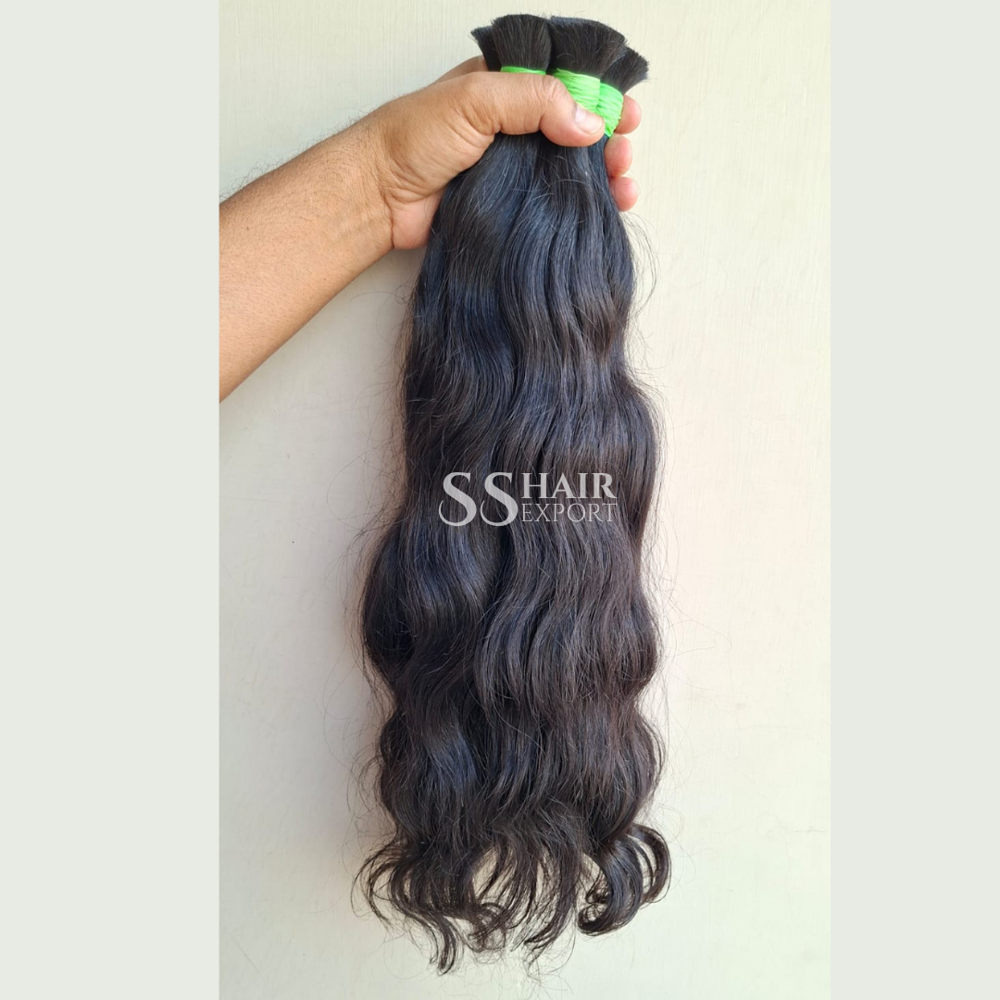 Indian Raw Bulk Human Hair For Micro Braiding Hair Extension 12-36inch