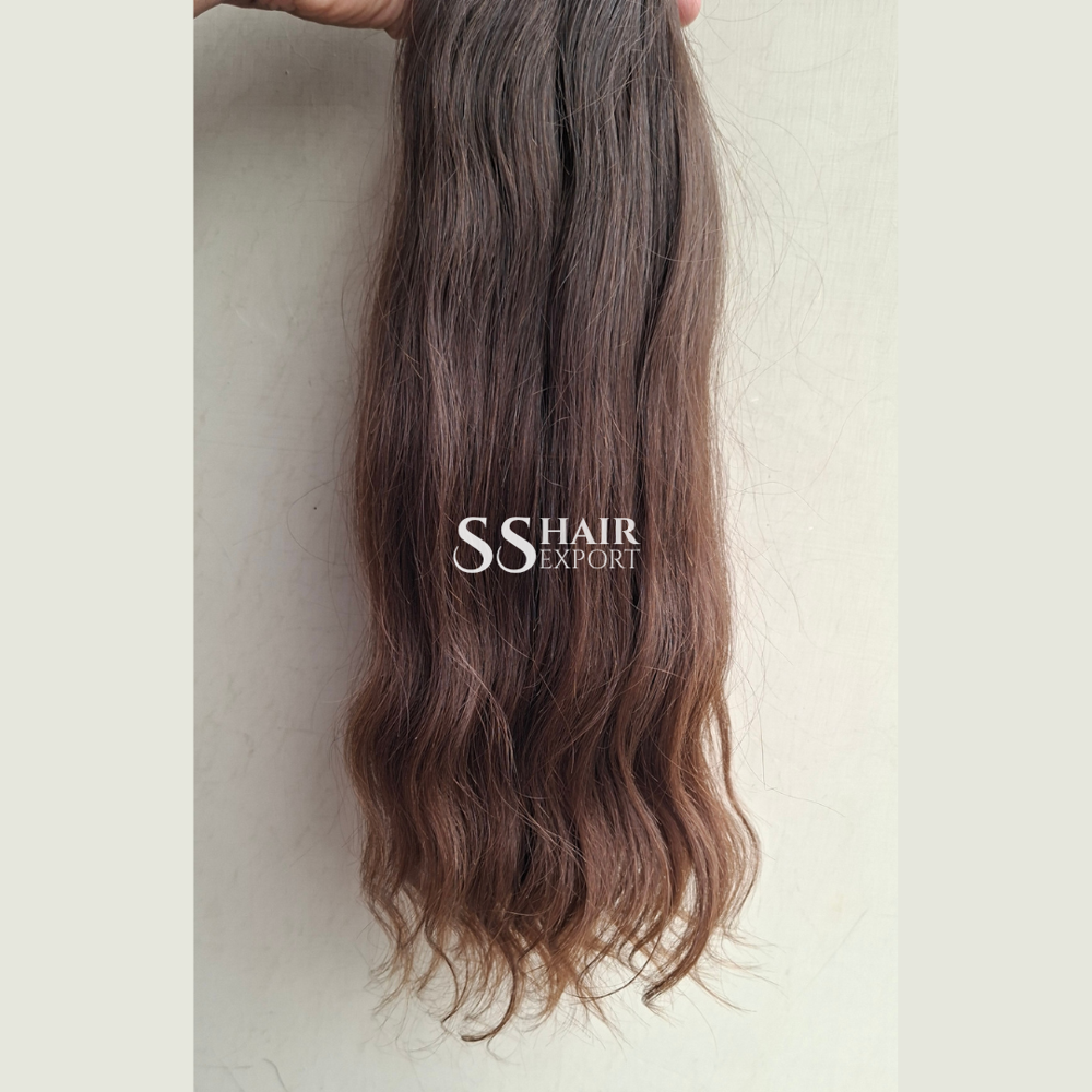 No Weft Bundle Raw Indian Bulk Human Hair Braiding Weaving 18-32inch