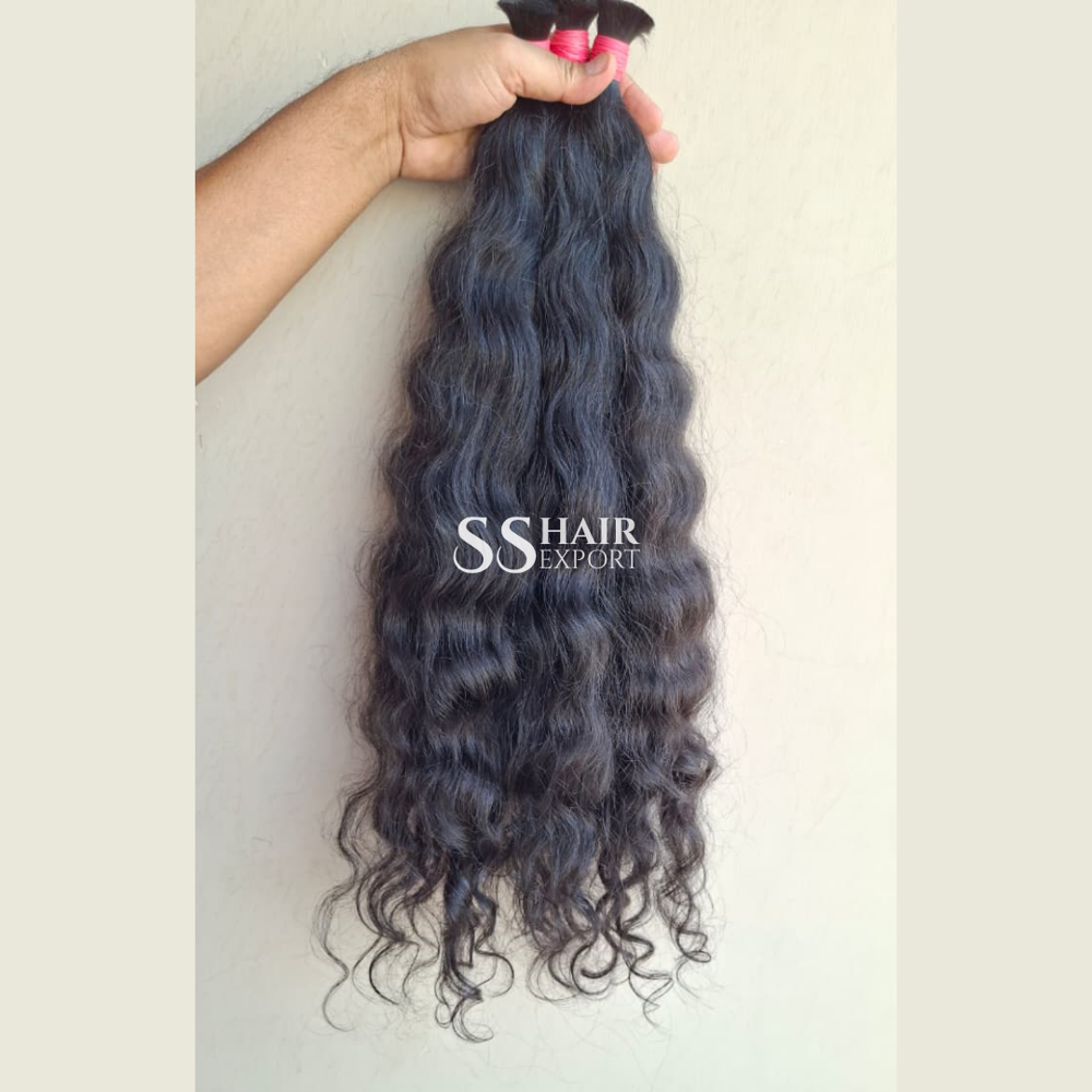 Curly Hair Bulk Human Hair Virgin Indian Natural Unweft Weaving Braids