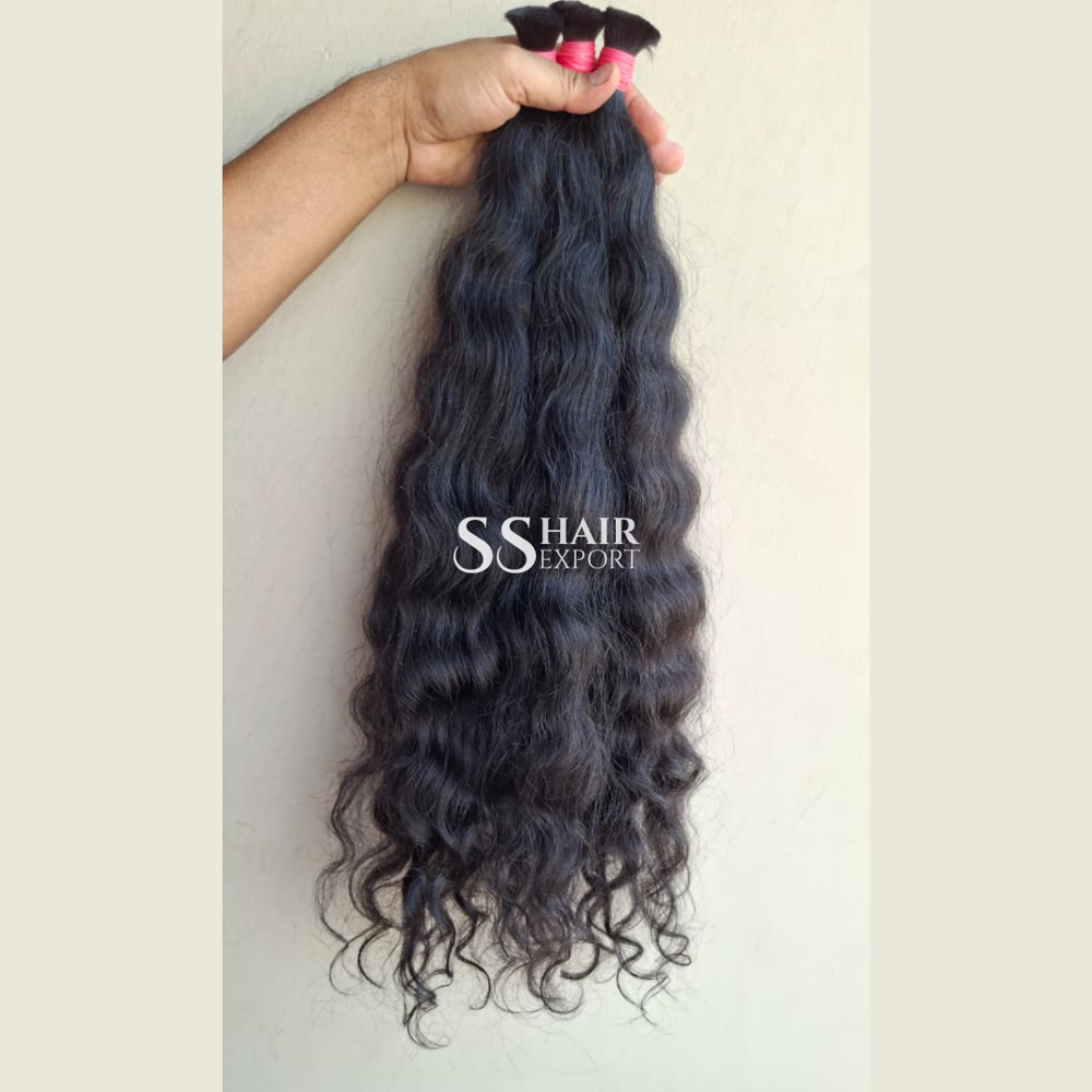 Curly Hair Bulk Human Hair Virgin Indian Natural Unweft Weaving Braids