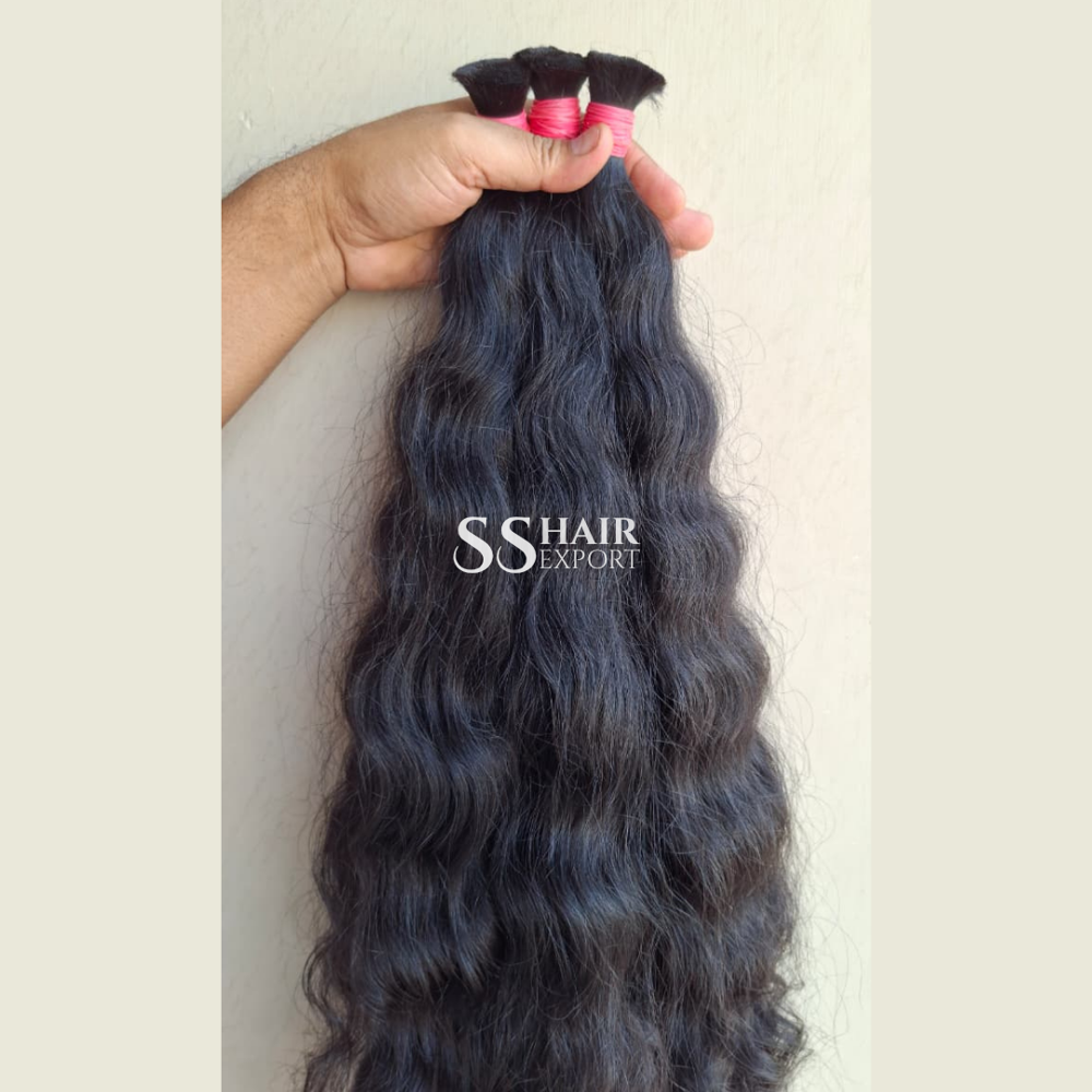 Curly Hair Bulk Human Hair Virgin Indian Natural Unweft Weaving Braids