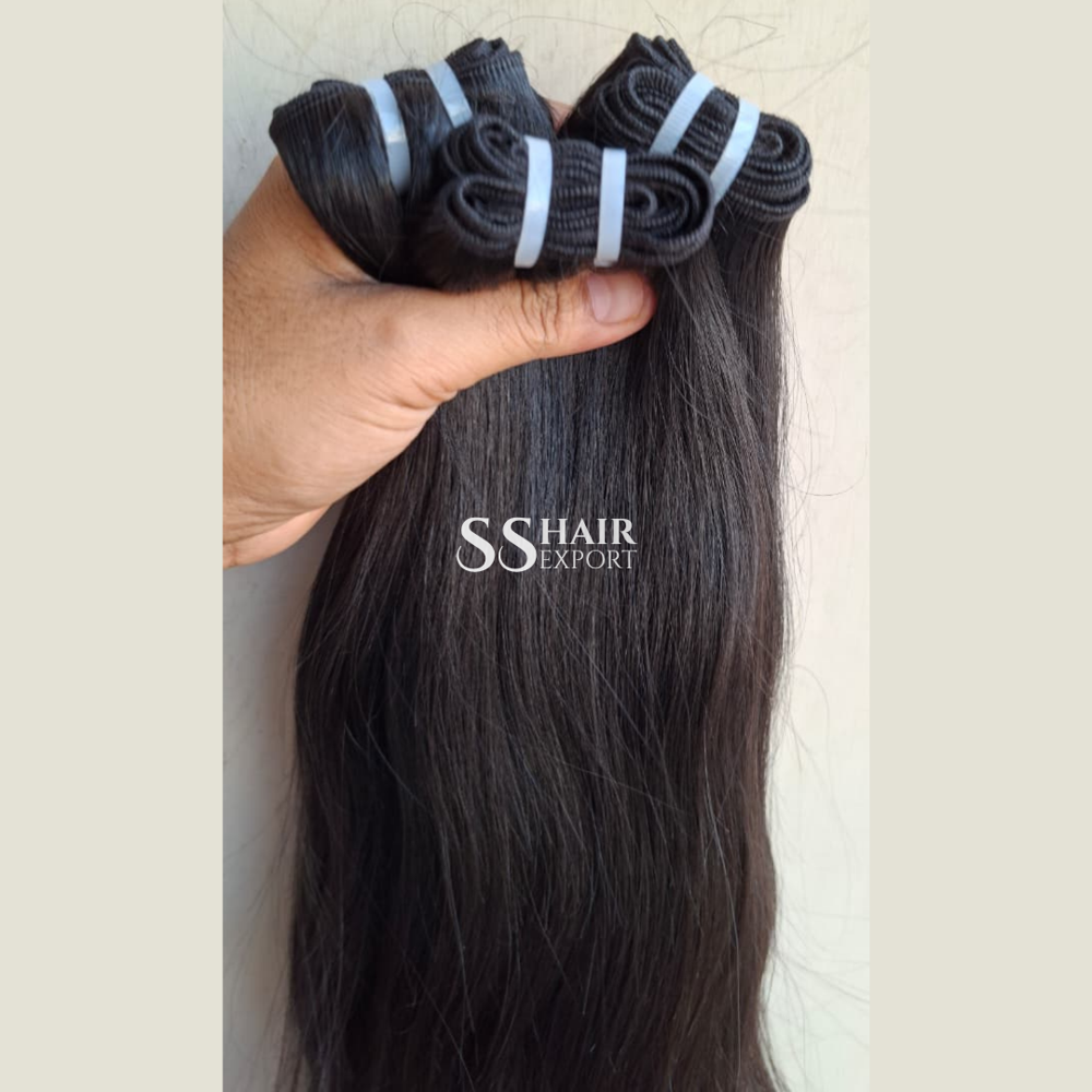 Straight Virgin Human Hair Bundles 10Inch Short Hair 12A Weft Brazilian