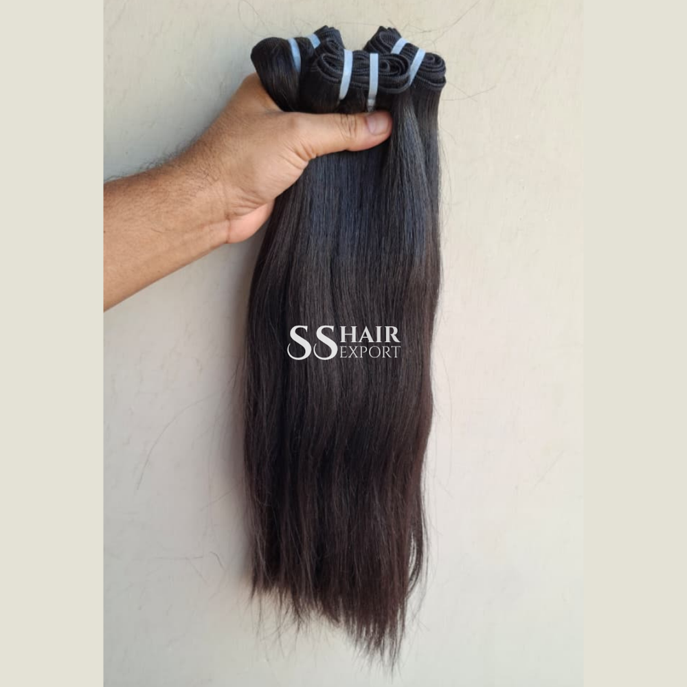Straight Virgin Human Hair Bundles 10Inch Short Hair 12A Weft Brazilian