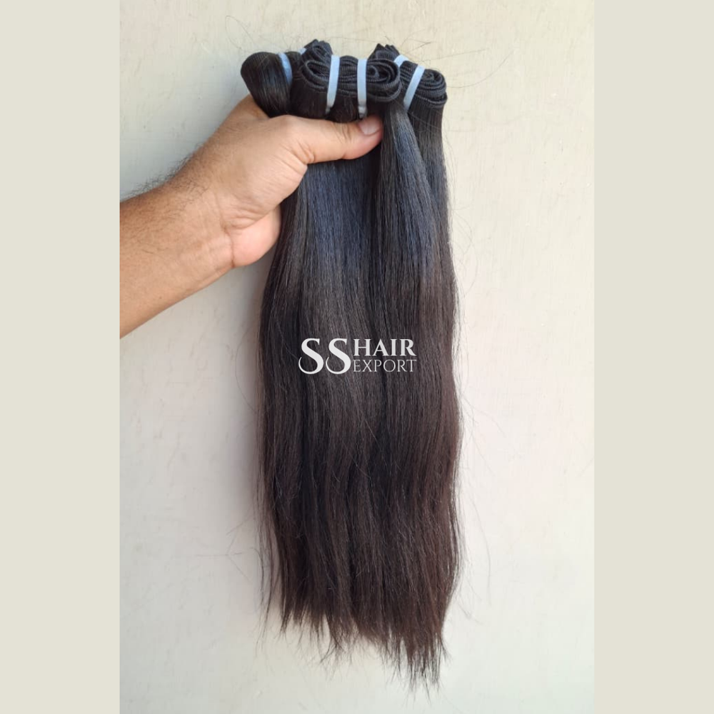 Straight Virgin Human Hair Bundles 10Inch Short Hair 12A Weft Brazilian