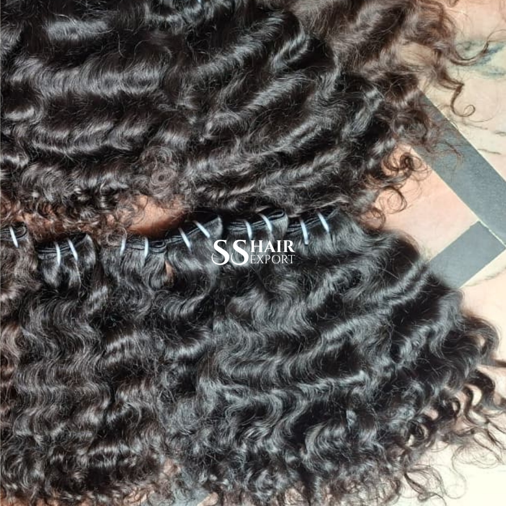 Virgin Human Hair Bundles Natural Wave Sew In Weaves Weft Extensions