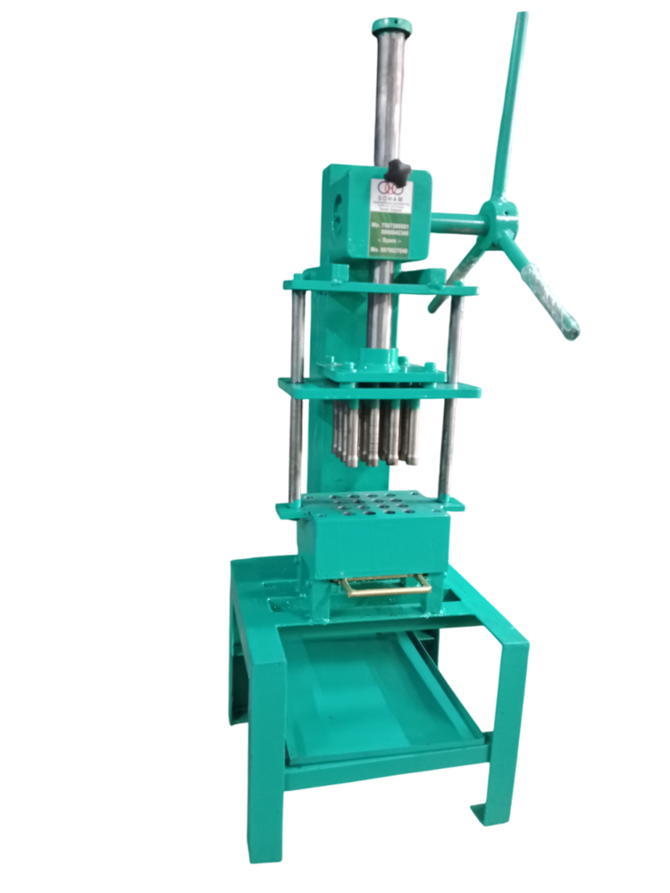 Sambrani Cup Making Machine - Mild Steel, Green, 7 Inch, 625 Cups/hour | Manual Operation, Uniform Size Output, Low Maintenance