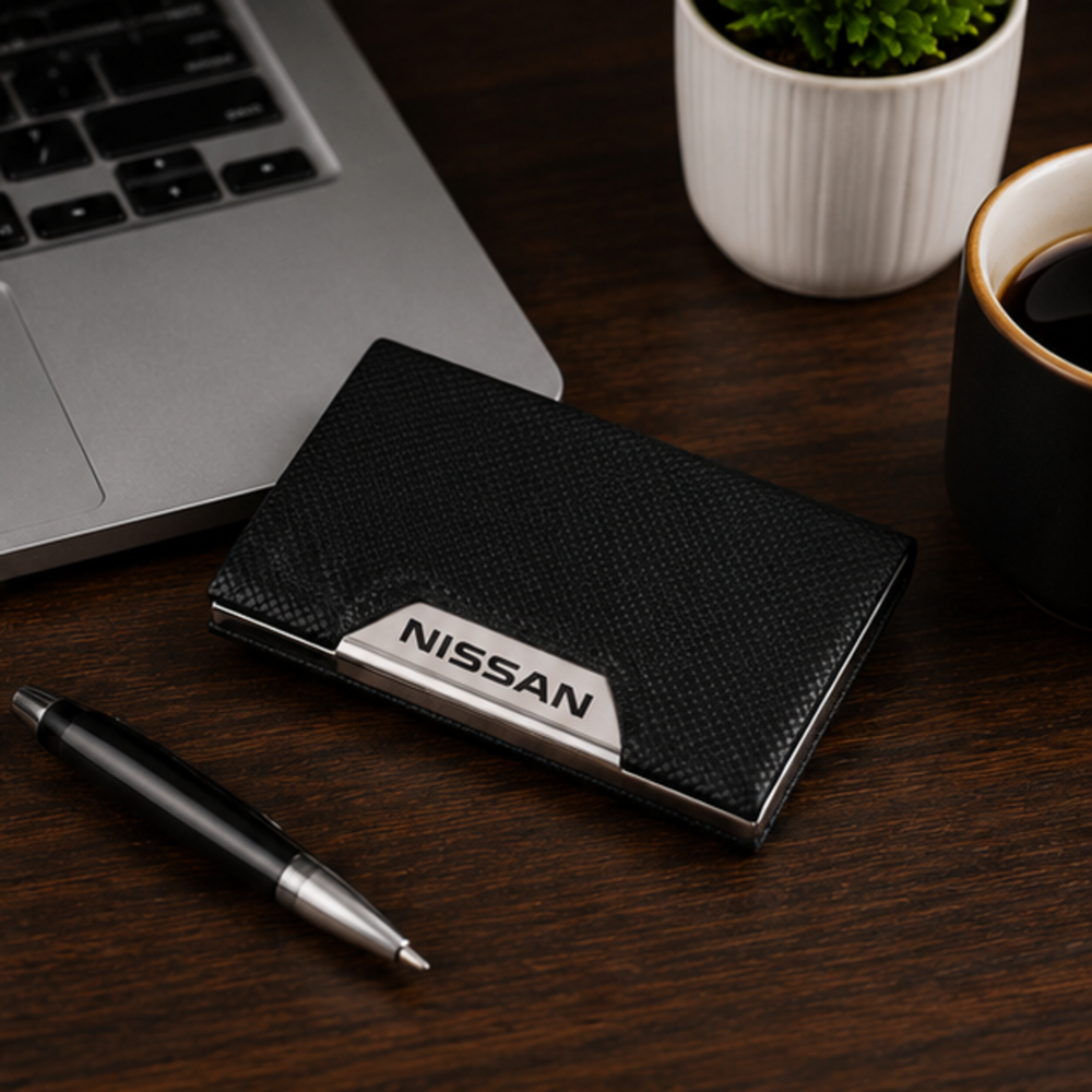 Carbon Fiber Metal Business Card Holder