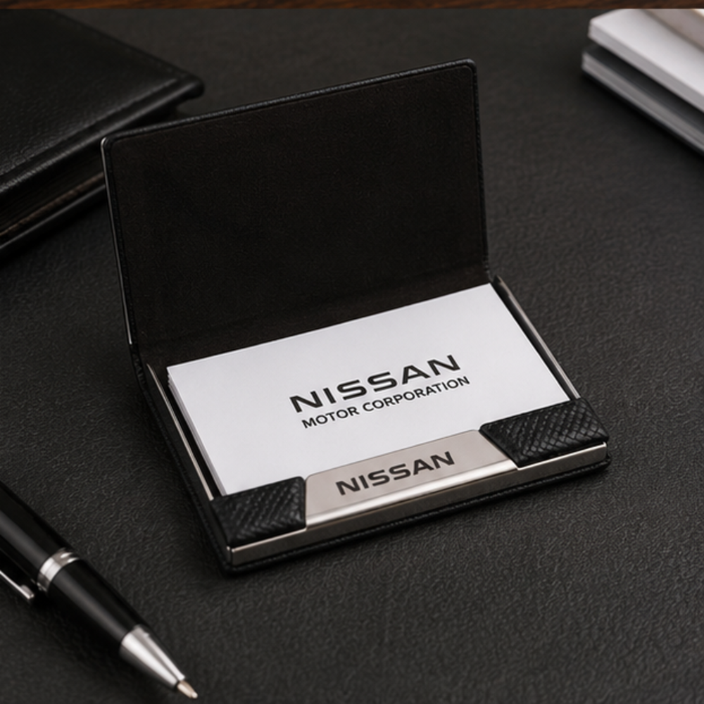 Carbon Fiber Metal Business Card Holder