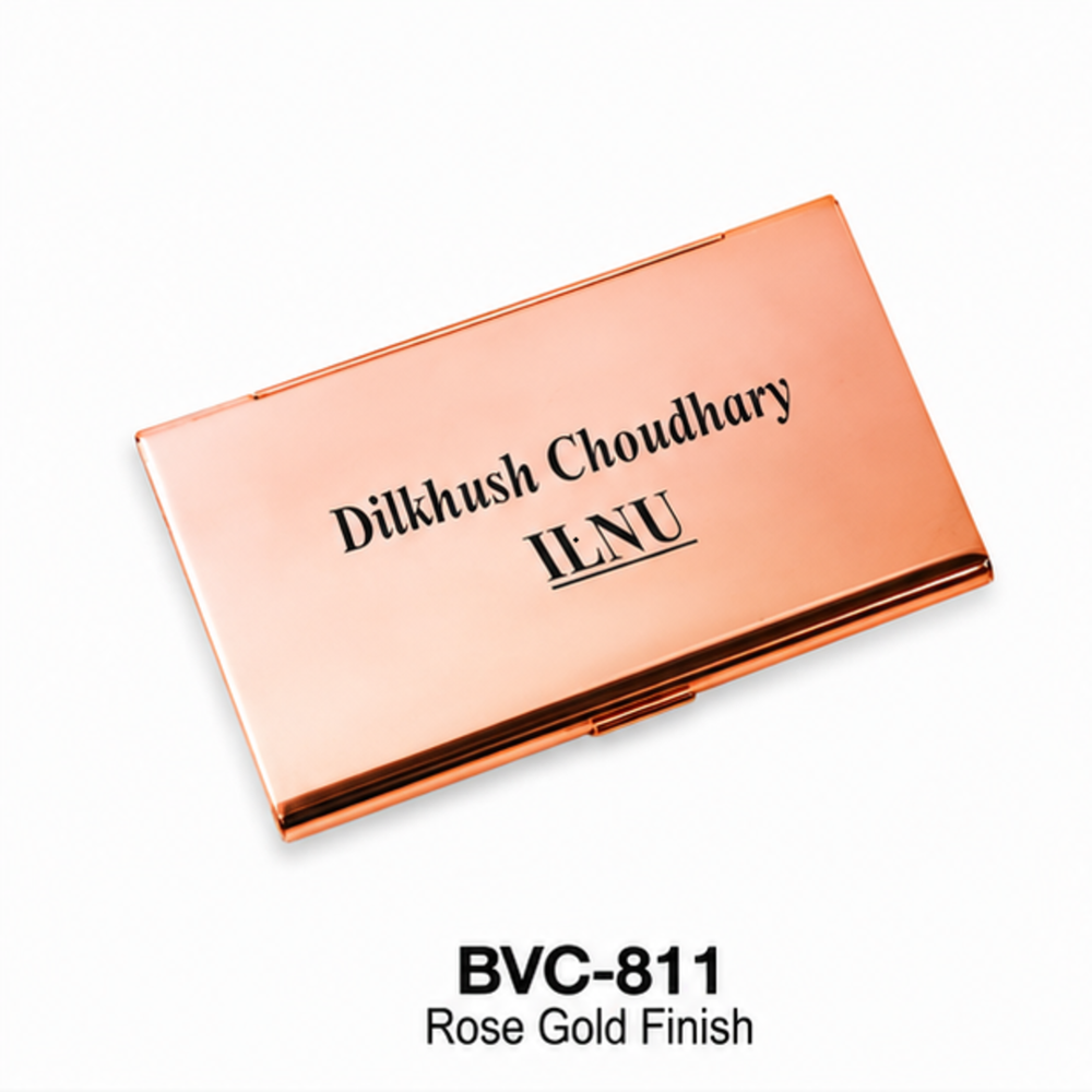 Rose Gold Metal Visiting Card Holder - Advantage: Customize
